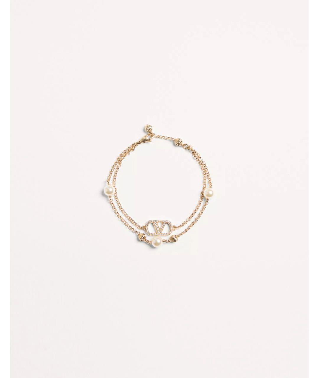 VALENTINO Желтый металлический браслет, фото 5