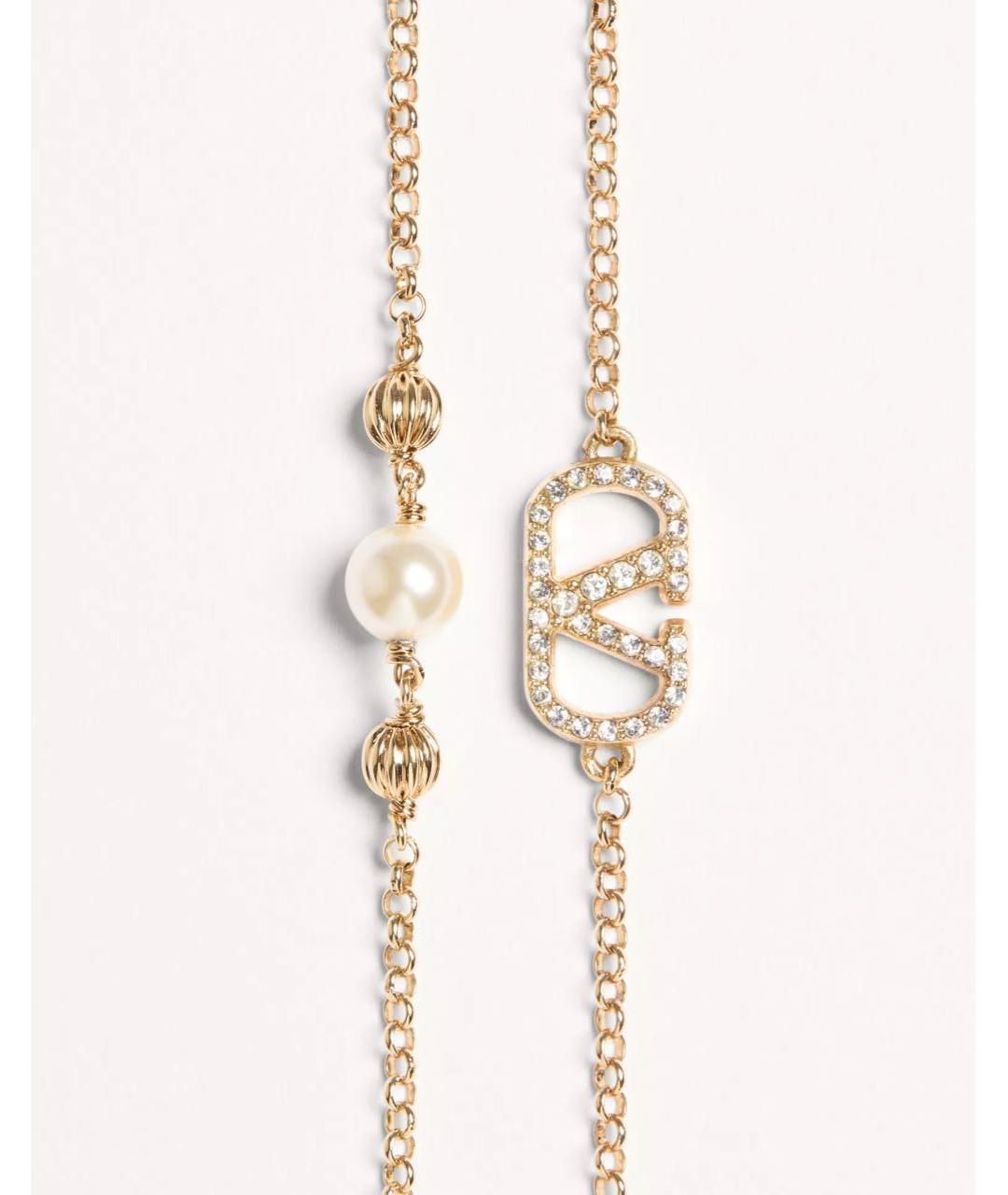 VALENTINO Желтый металлический браслет, фото 3