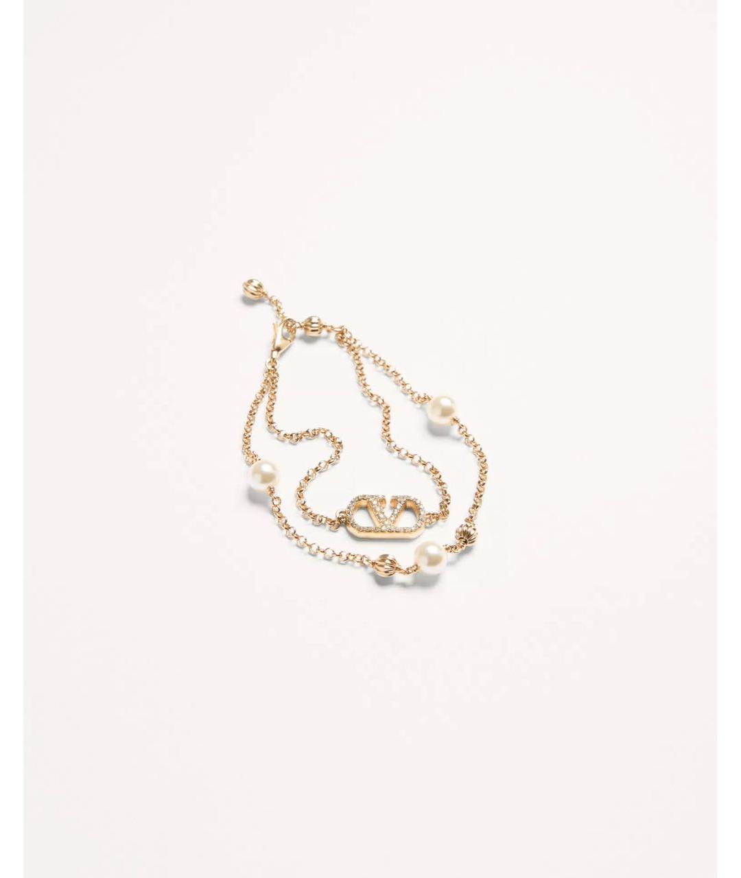 VALENTINO Желтый металлический браслет, фото 4