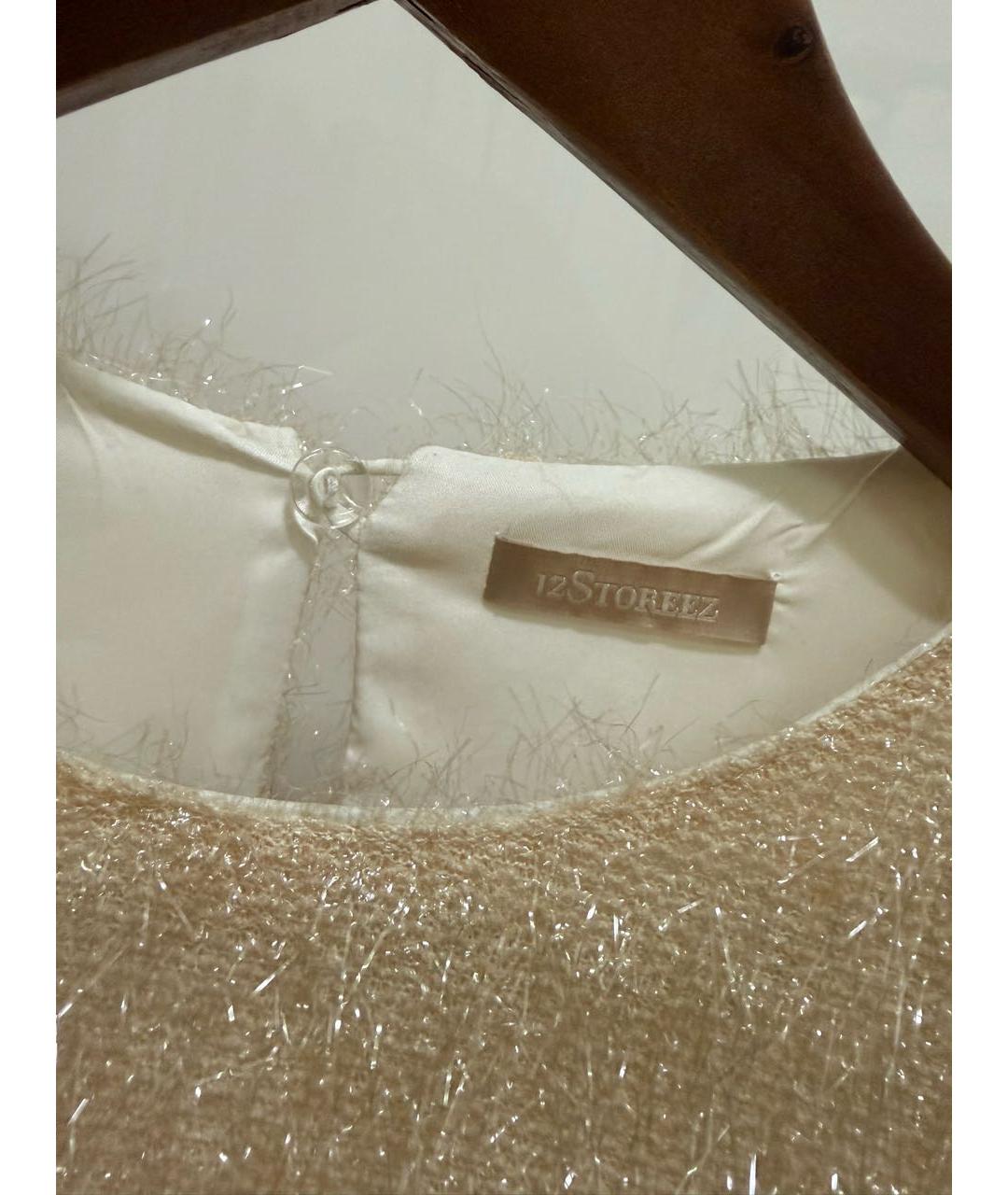 12 STOREEZ Бежевое коктейльное платье, фото 3