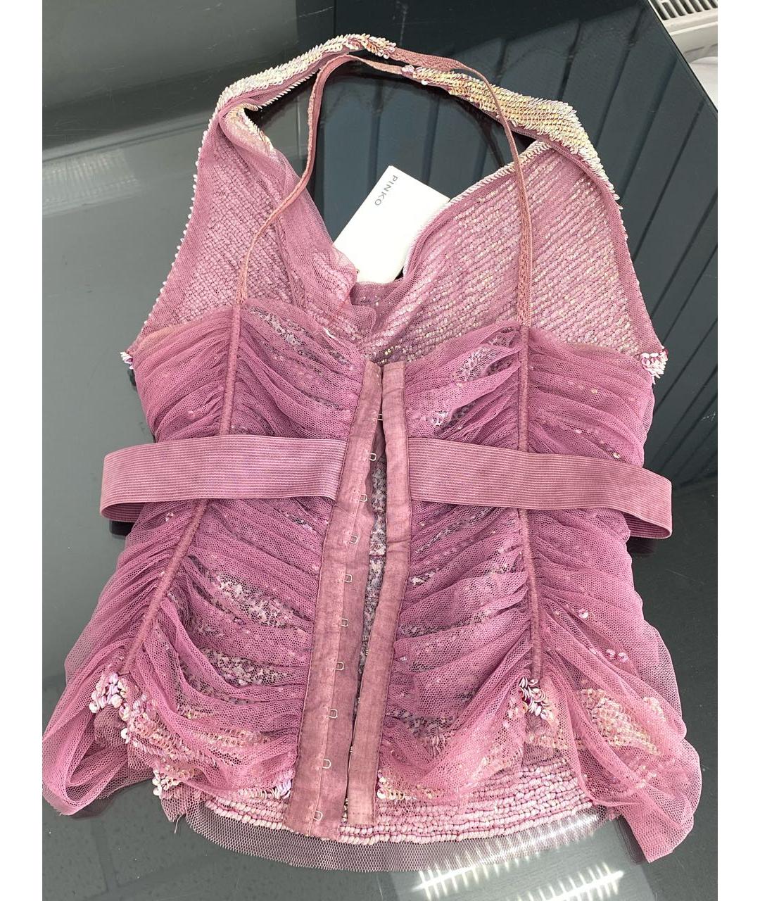 PINKO Розовый полиамидовый корсет, фото 2