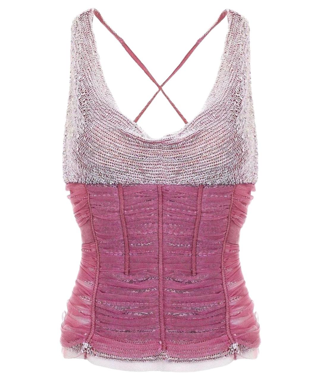 PINKO Розовый полиамидовый корсет, фото 1