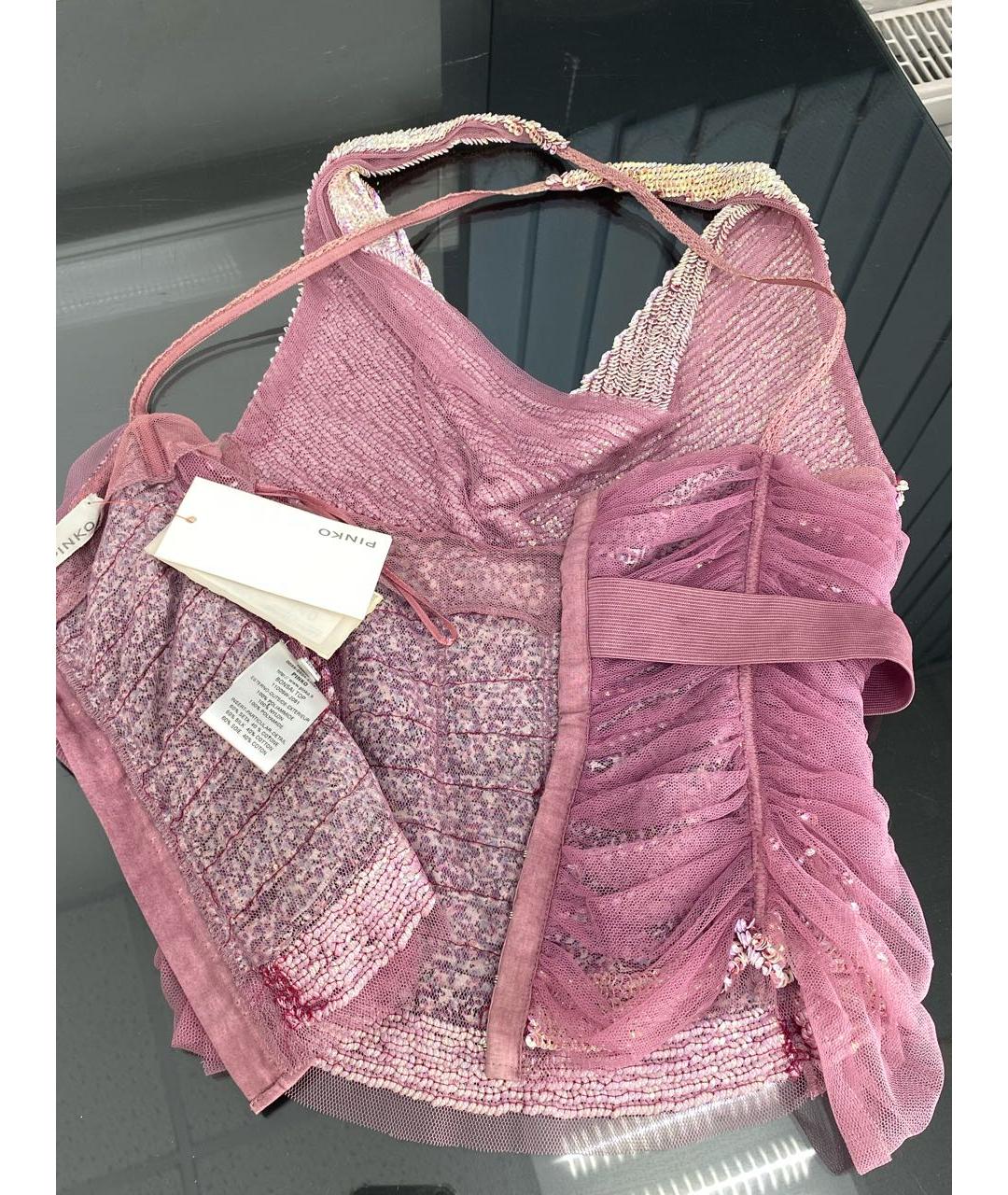 PINKO Розовый полиамидовый корсет, фото 3