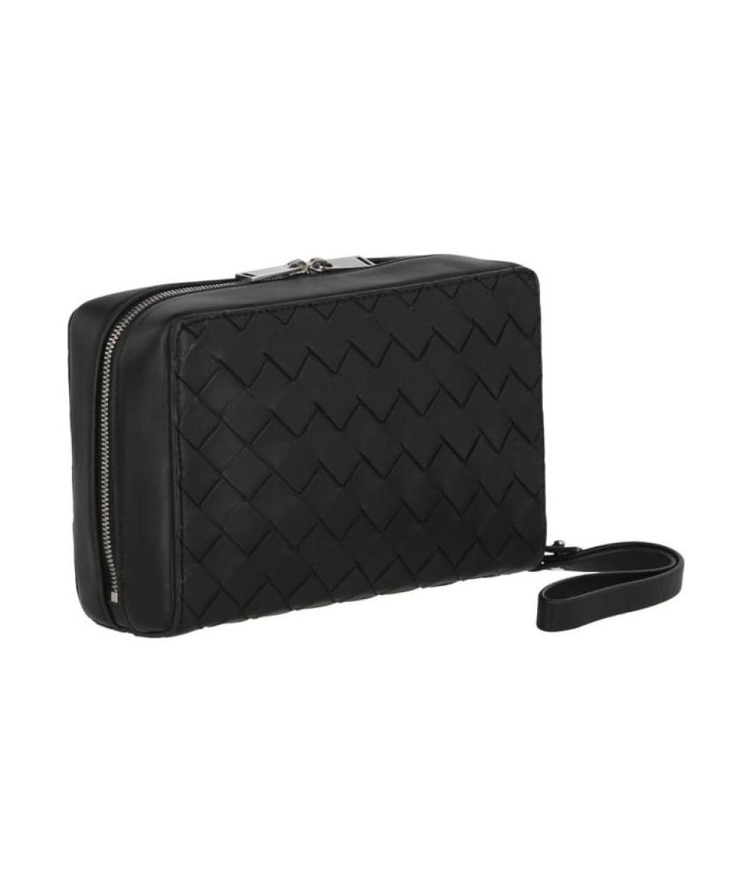 BOTTEGA VENETA Черный кожаный кошелек, фото 2