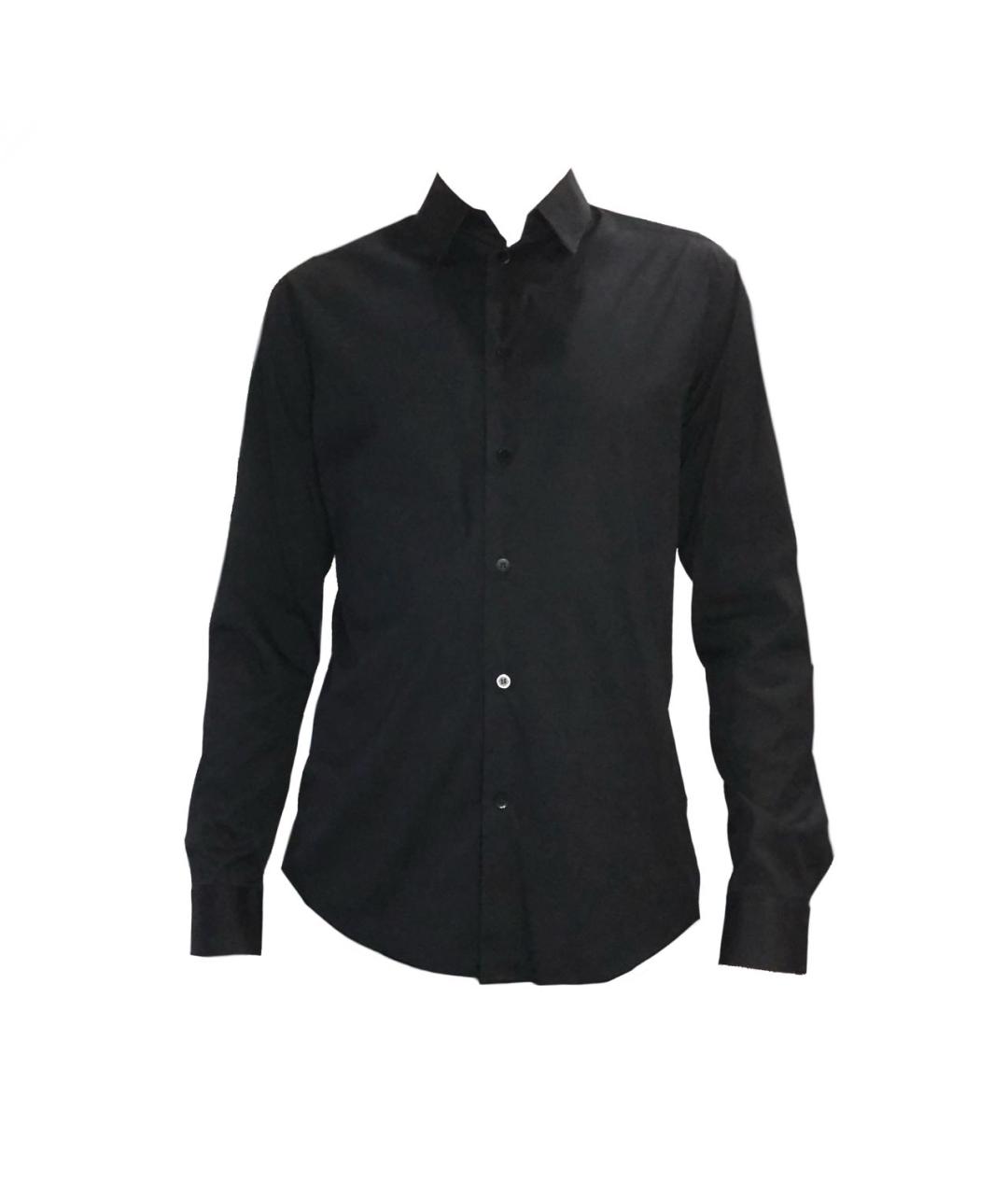 BALENCIAGA Черная хлопковая классическая рубашка, фото 6