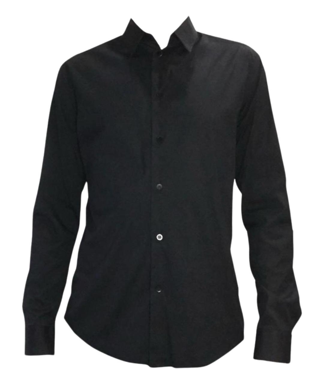 BALENCIAGA Черная хлопковая классическая рубашка, фото 1