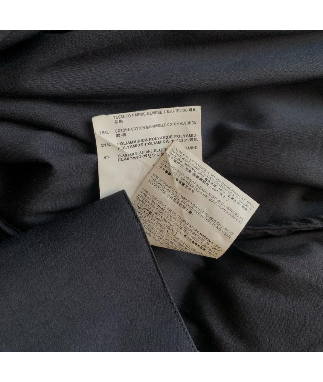 BALENCIAGA Черная хлопковая классическая рубашка, фото 5