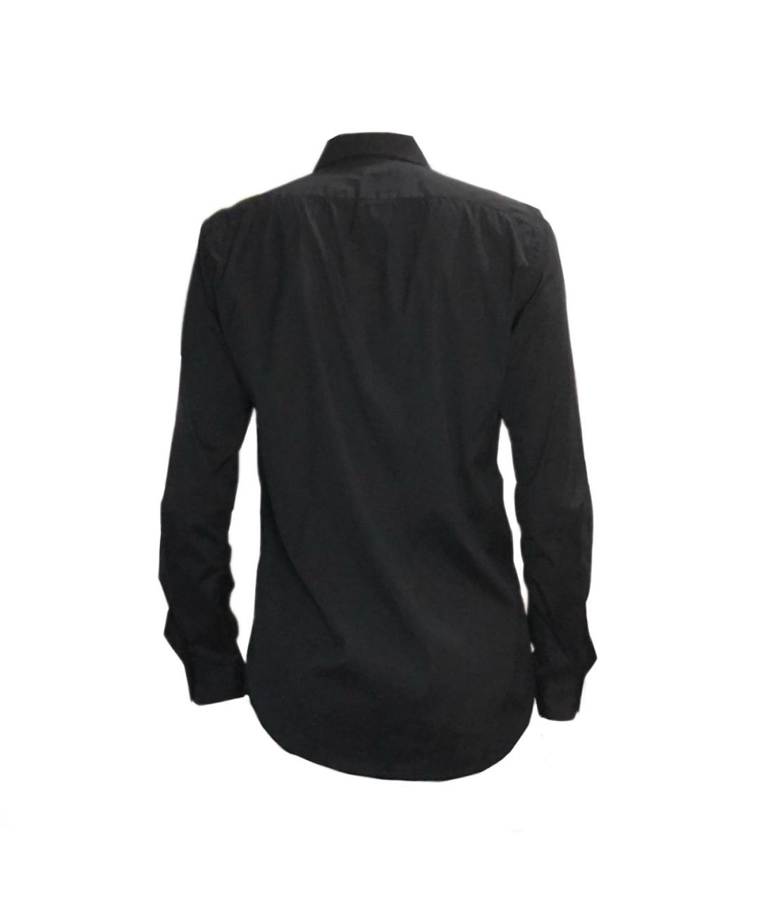 BALENCIAGA Черная хлопковая классическая рубашка, фото 2