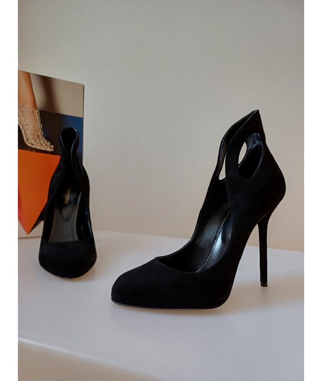 SERGIO ROSSI Черные замшевые туфли, фото 6