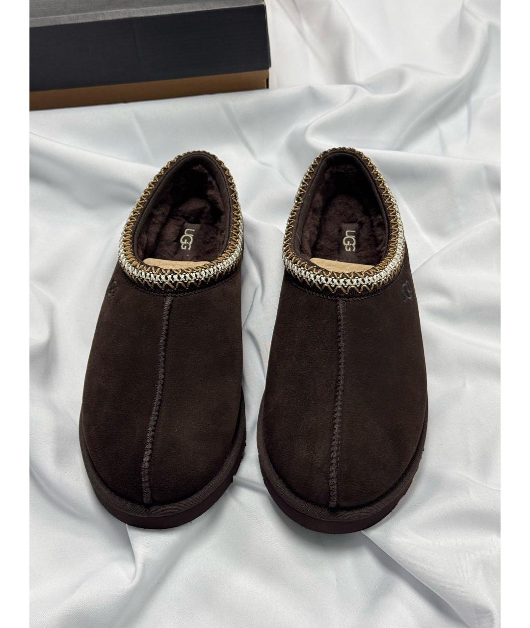 UGG AUSTRALIA Коричневые замшевые низкие ботинки, фото 3