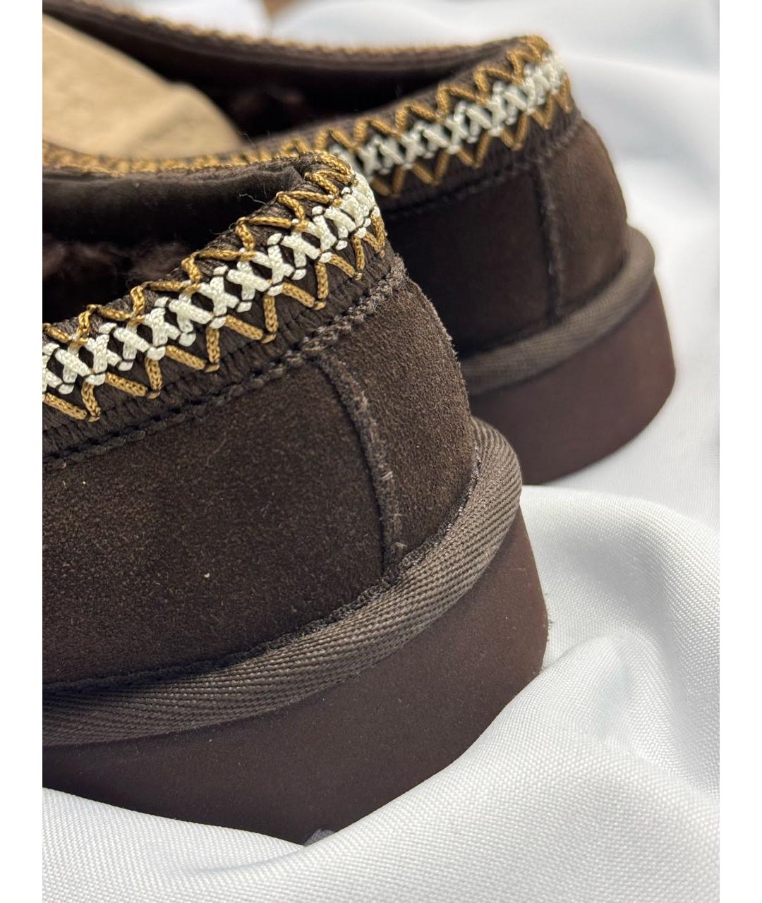 UGG AUSTRALIA Коричневые замшевые низкие ботинки, фото 7