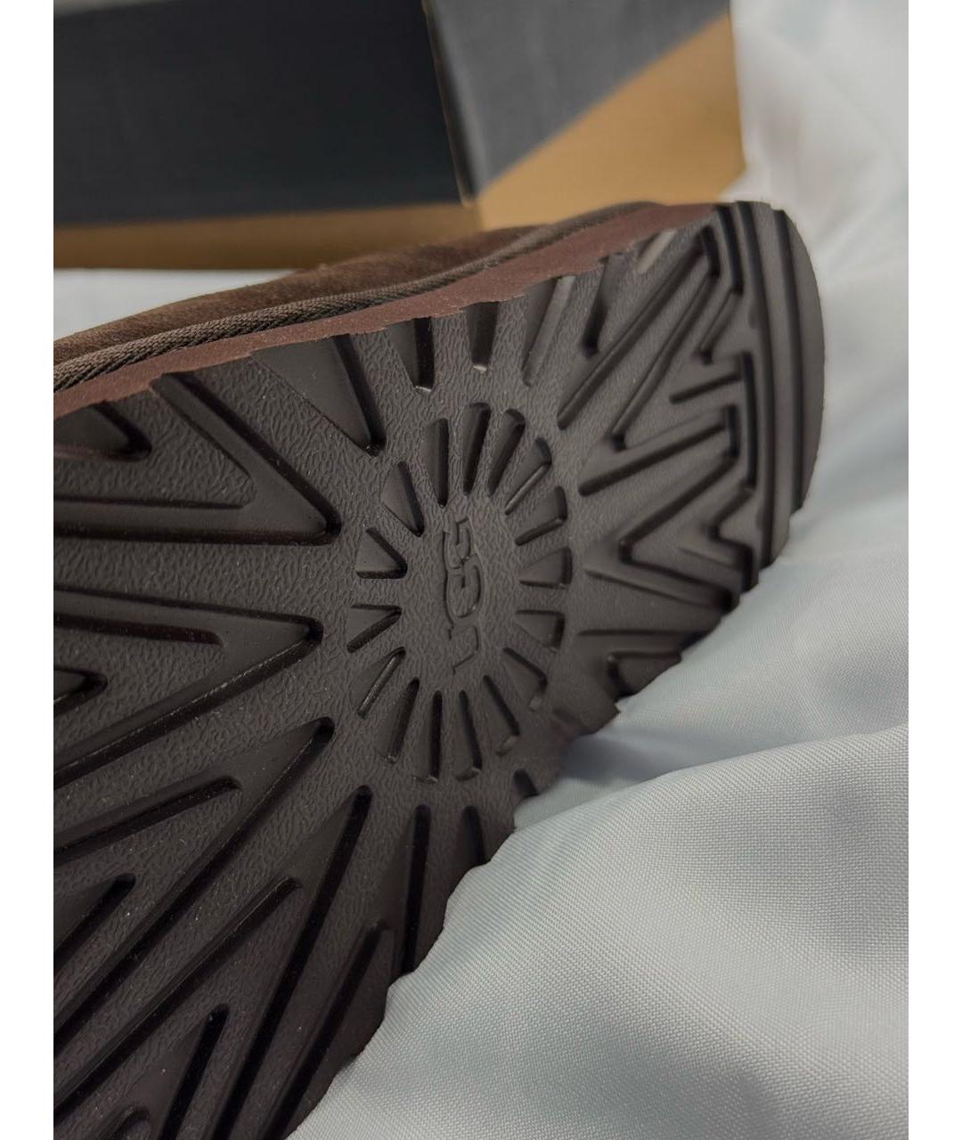 UGG AUSTRALIA Коричневые замшевые низкие ботинки, фото 8