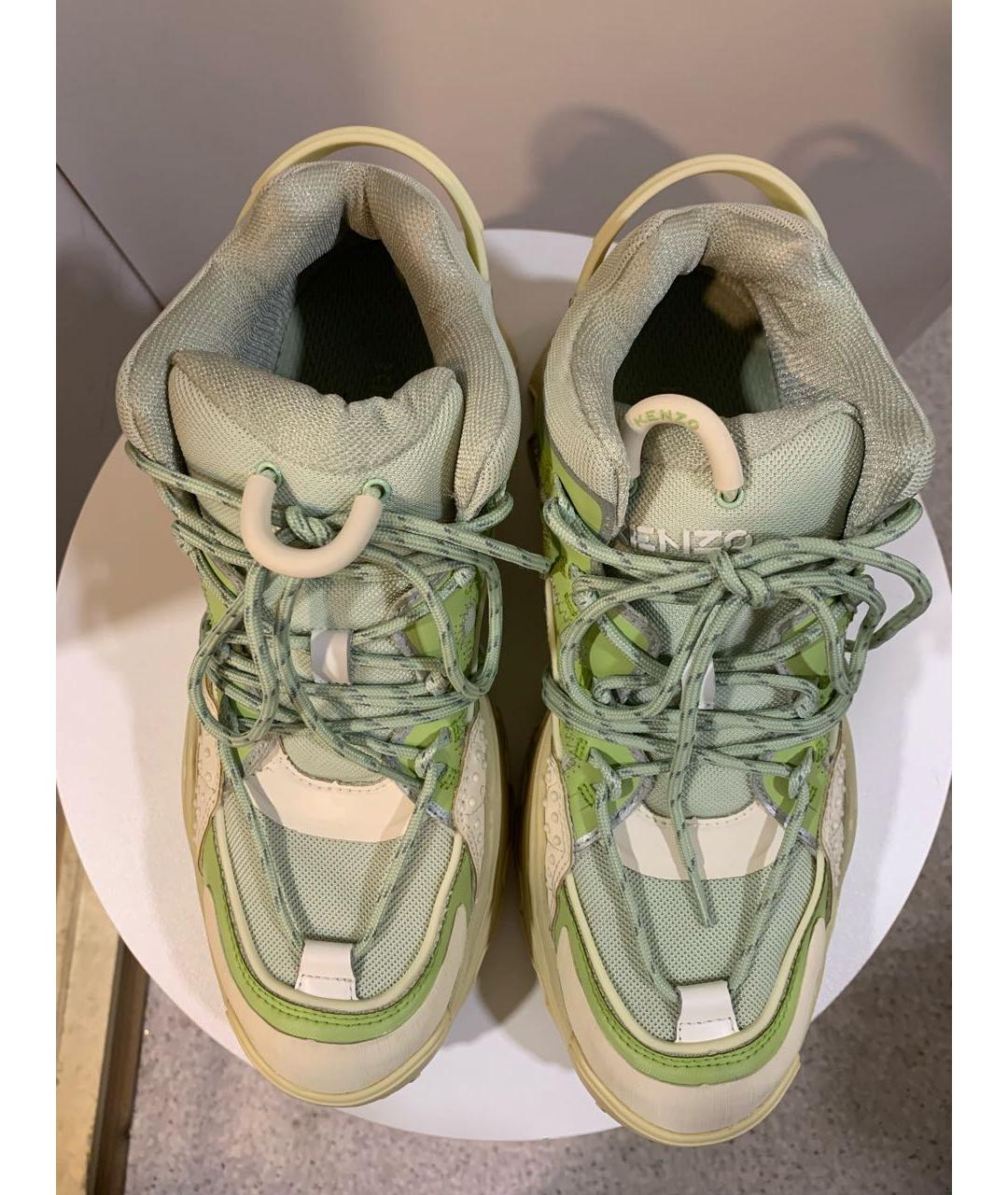KENZO Зеленые ботинки, фото 4