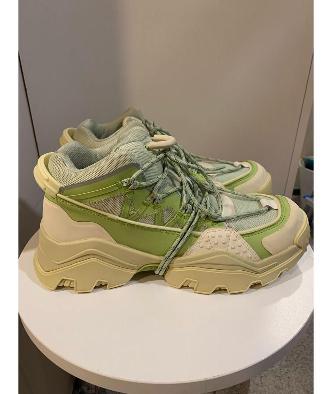 KENZO Зеленые ботинки, фото 7