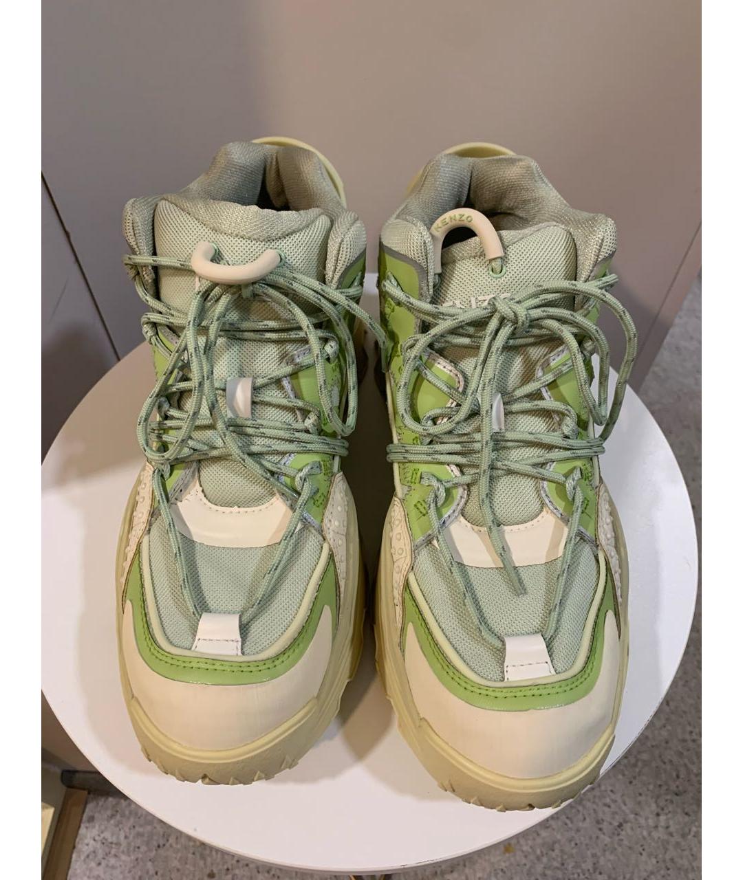 KENZO Зеленые ботинки, фото 3