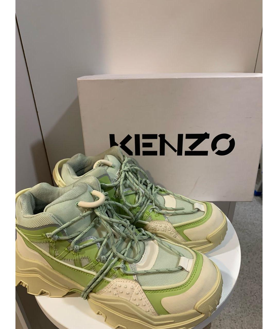 KENZO Зеленые ботинки, фото 5
