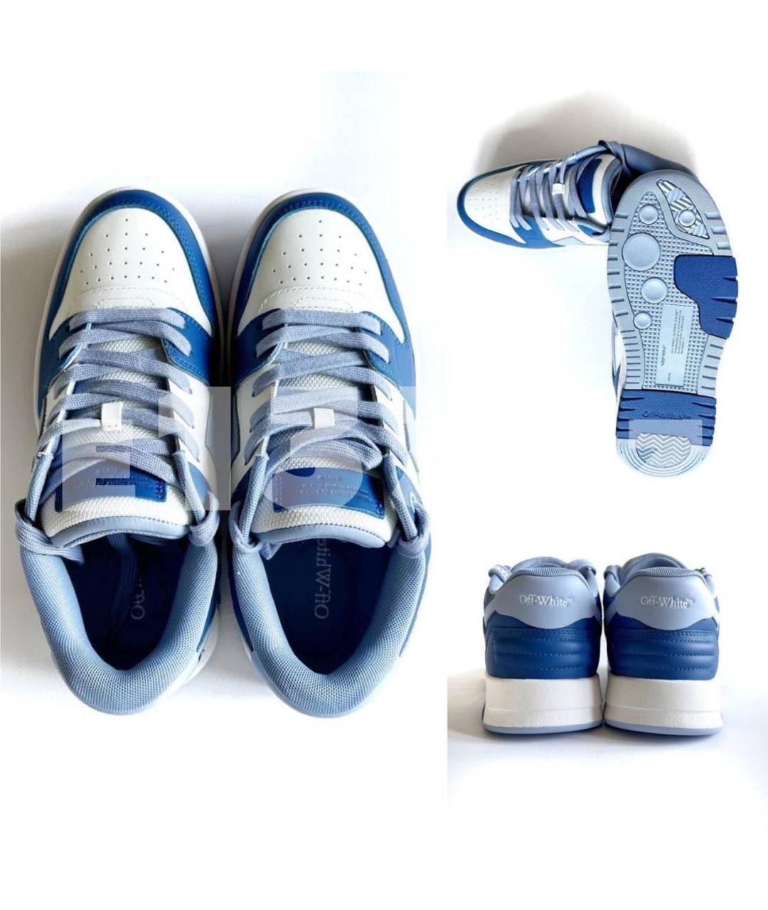 OFF-WHITE Мульти кожаные кеды, фото 3