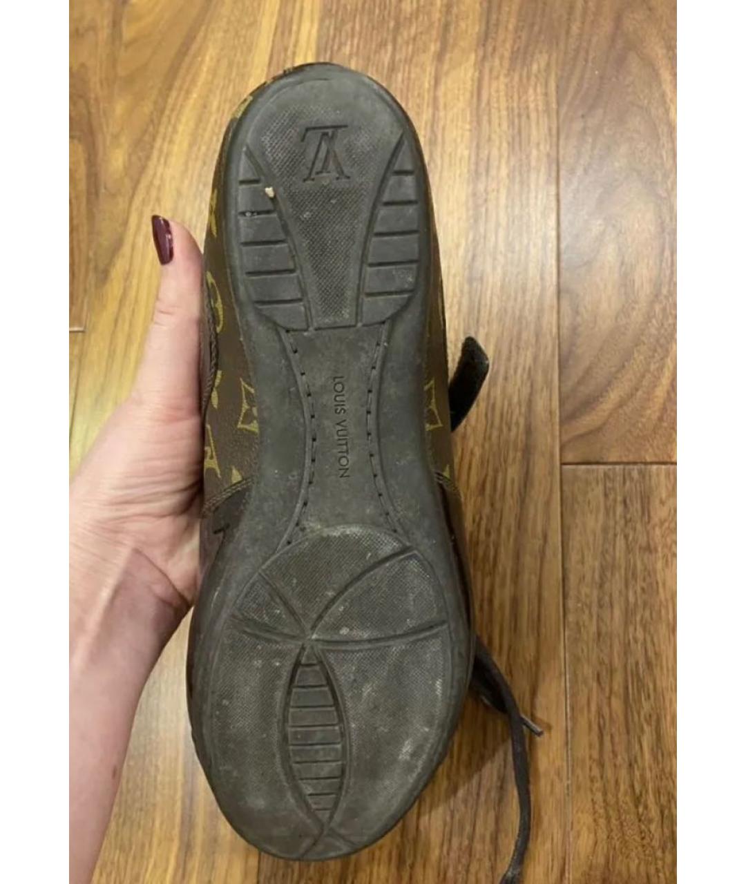 LOUIS VUITTON Коричневые кроссовки, фото 5