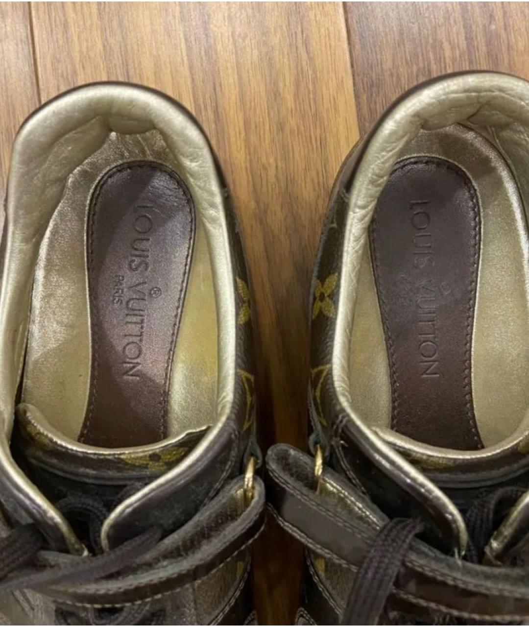 LOUIS VUITTON Коричневые кроссовки, фото 4