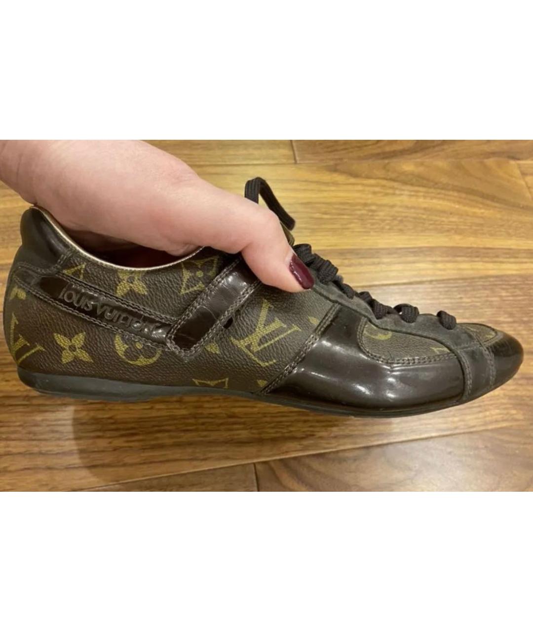 LOUIS VUITTON Коричневые кроссовки, фото 9