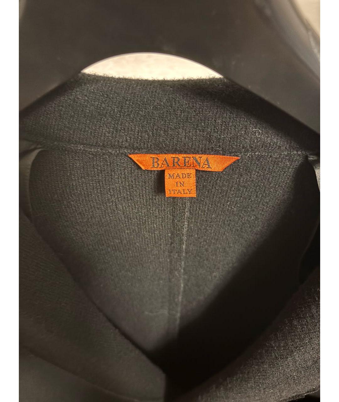 BARENA Черный шерстяной пиджак, фото 3