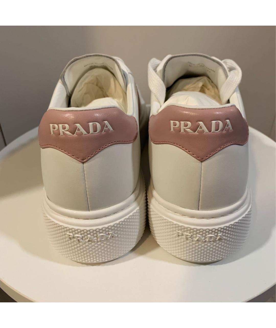 PRADA Белые кеды, фото 4