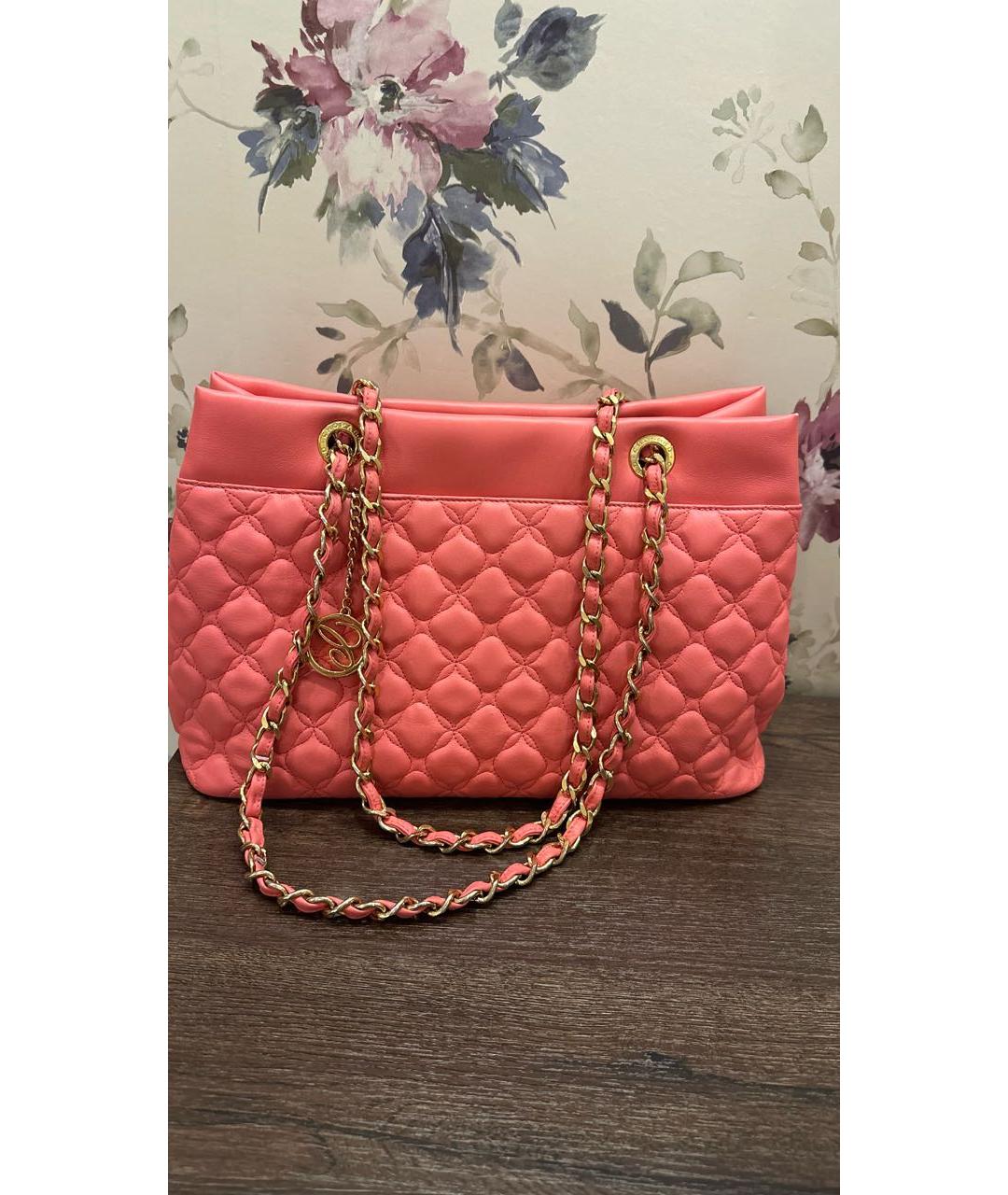 CHOPARD Коралловая кожаная сумка через плечо, фото 5