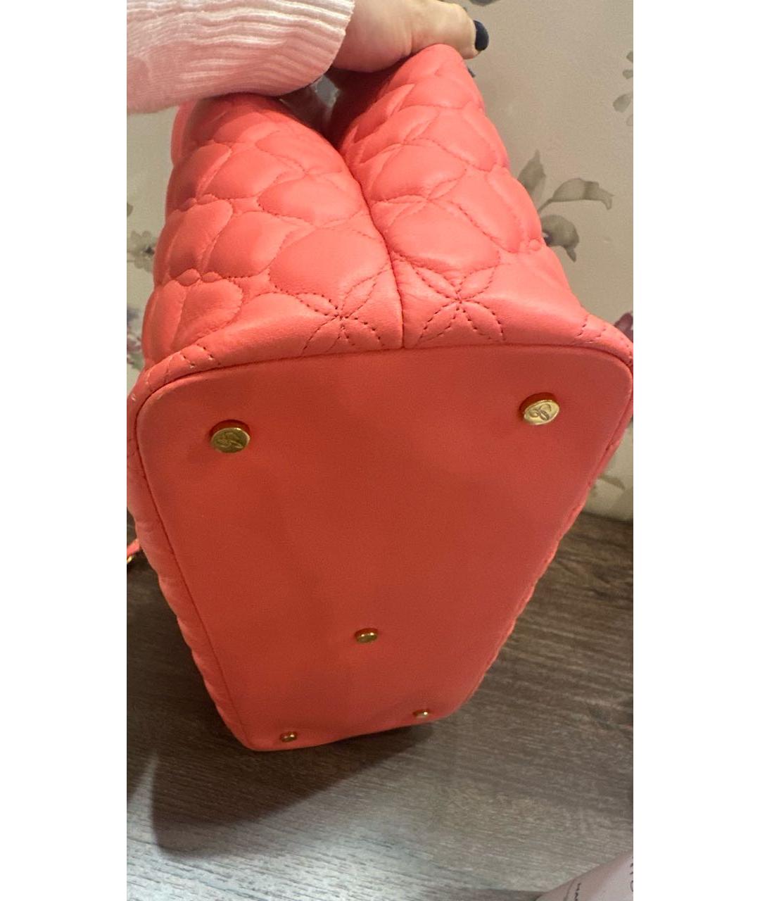 CHOPARD Коралловая кожаная сумка через плечо, фото 3