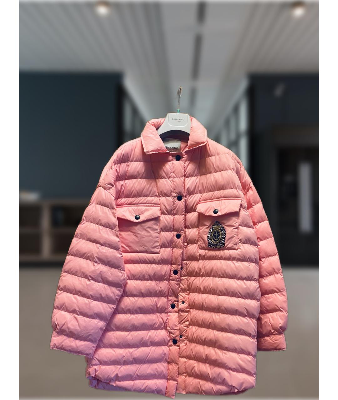 ERMANNO SCERVINO Розовая вискозная куртка, фото 7