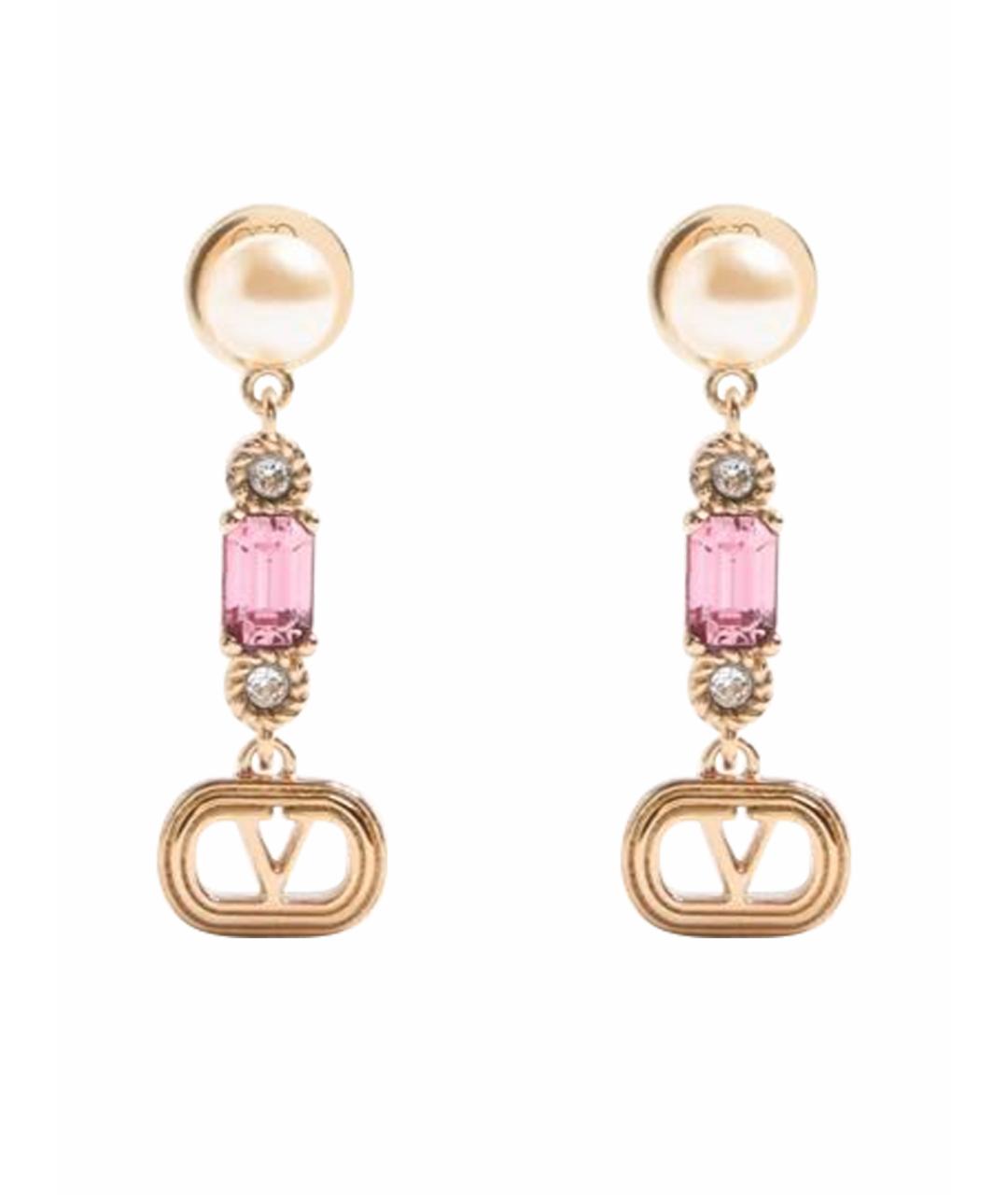 VALENTINO Желтые металлические серьги, фото 1