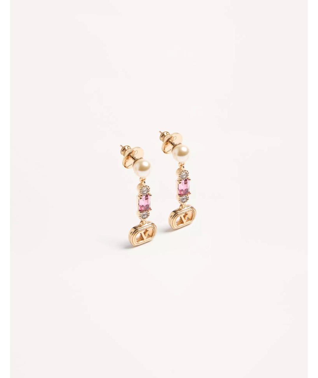 VALENTINO Желтые металлические серьги, фото 3