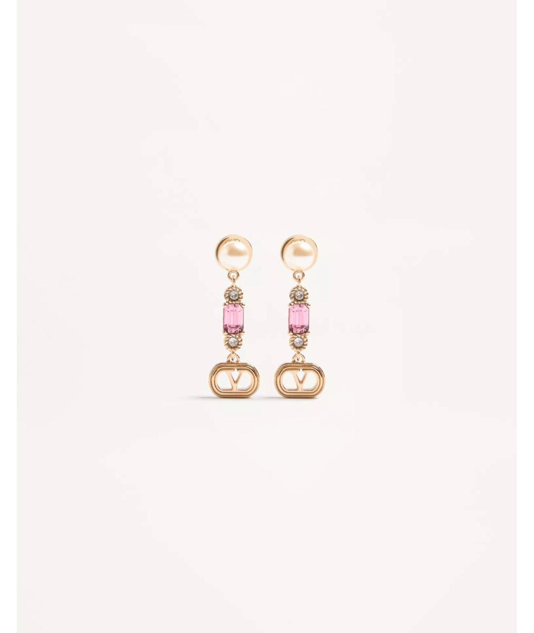 VALENTINO Желтые металлические серьги, фото 4