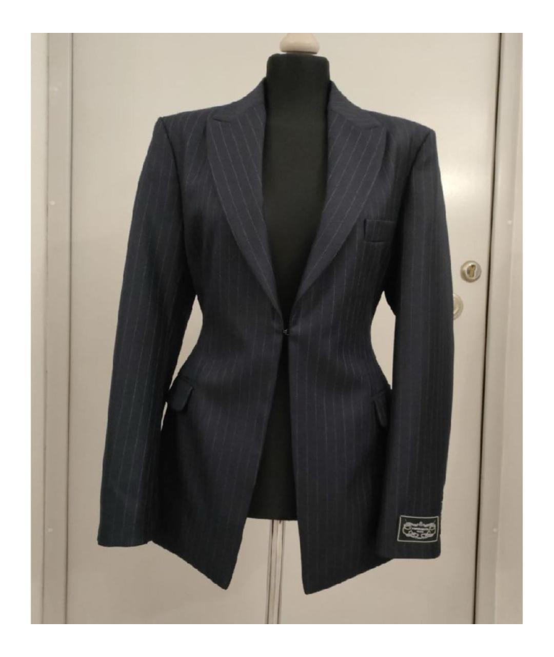 VETEMENTS Темно-синий шерстяной жакет/пиджак, фото 5