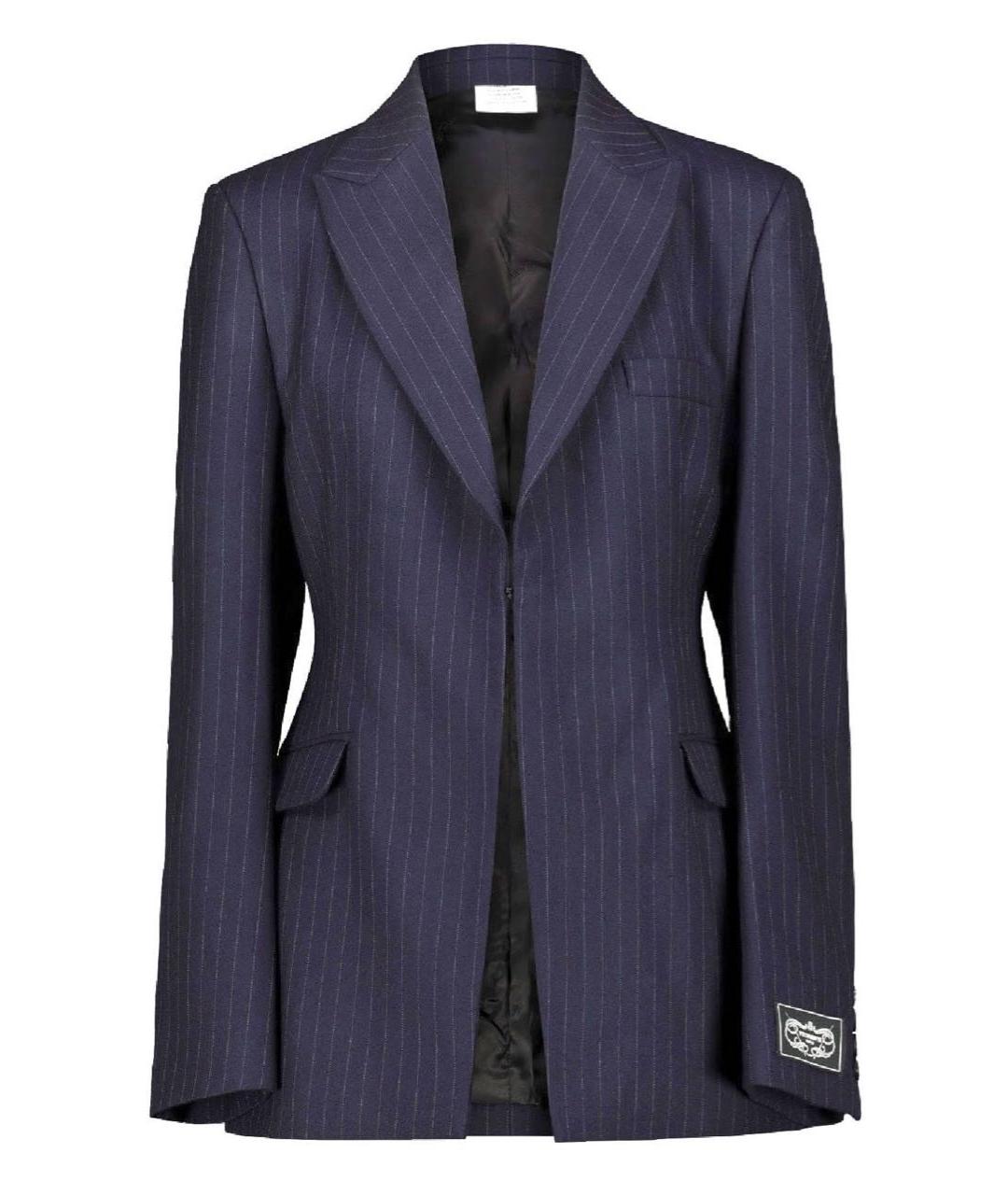 VETEMENTS Темно-синий шерстяной жакет/пиджак, фото 6