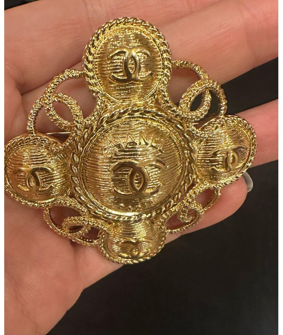 CHANEL Золотая булавка / брошь, фото 3