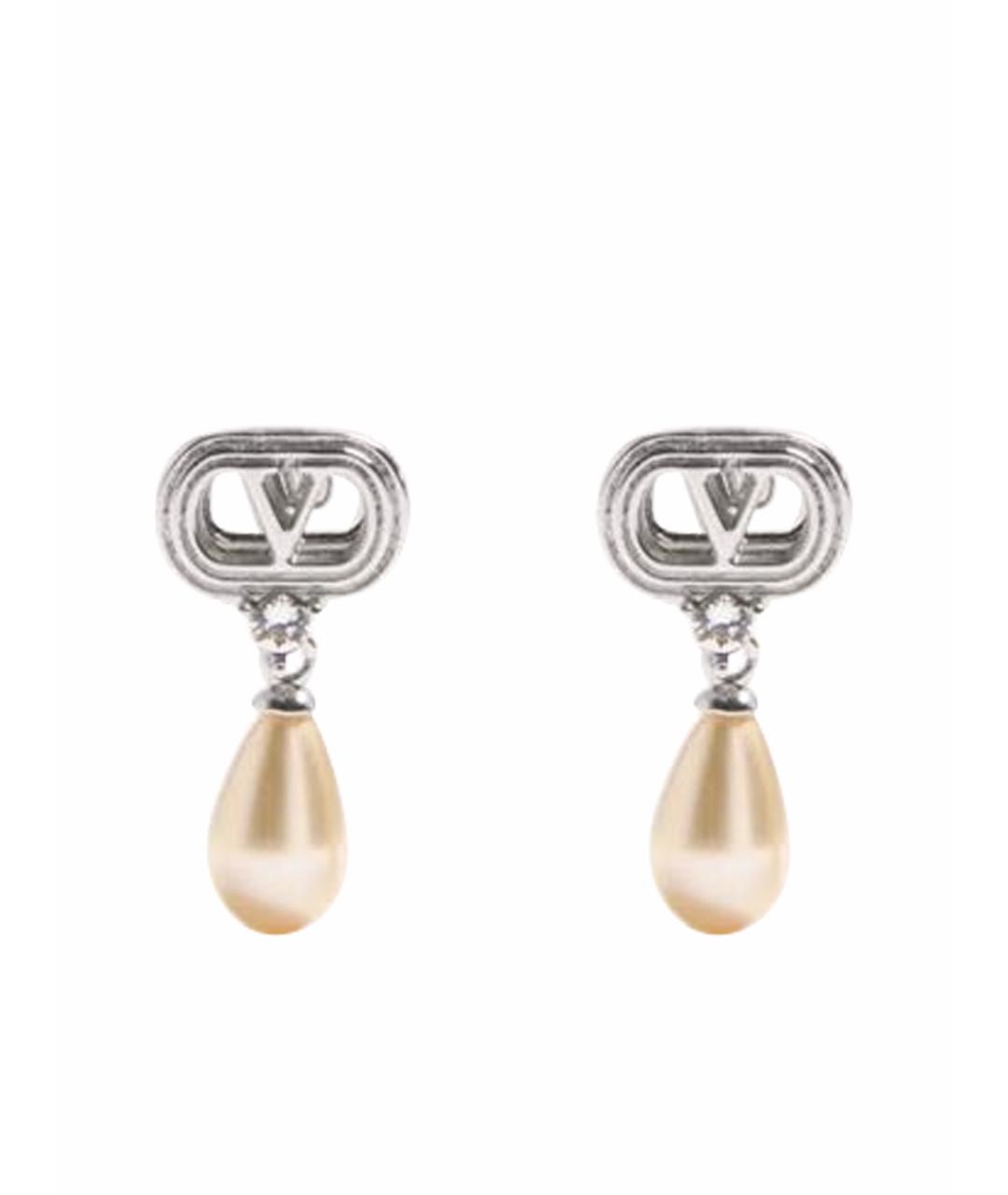 VALENTINO Серебряные металлические серьги, фото 1