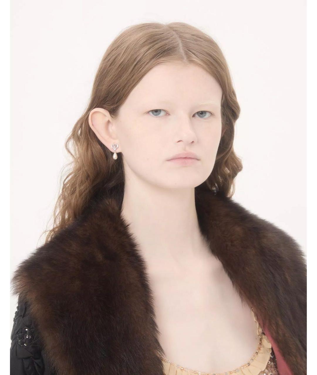 VALENTINO Серебряные металлические серьги, фото 2