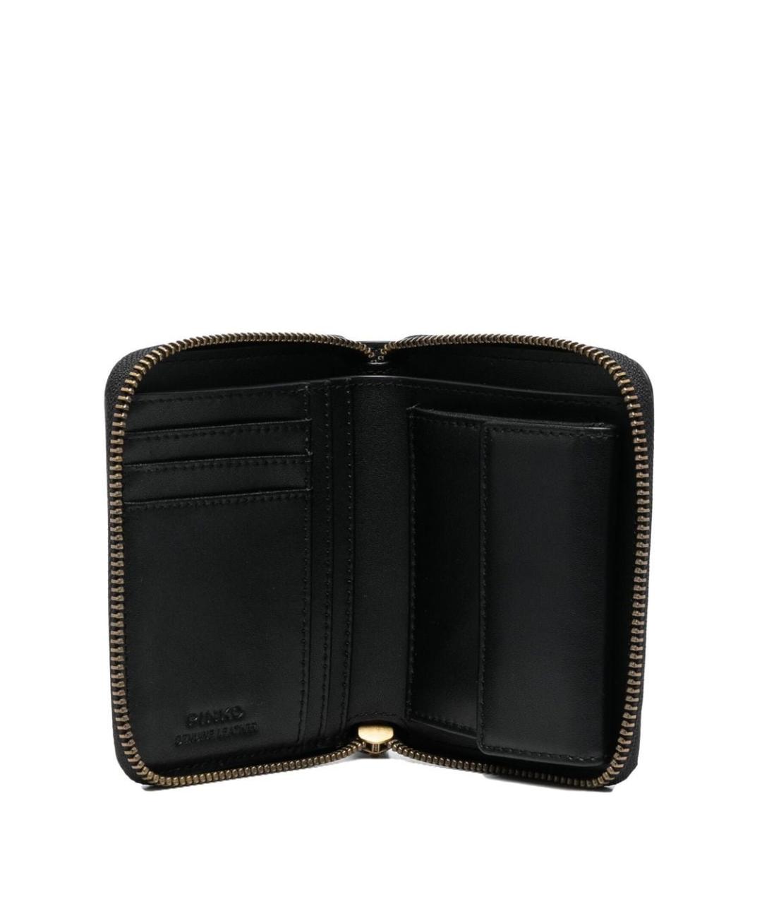 PINKO Черный кожаный кошелек, фото 2