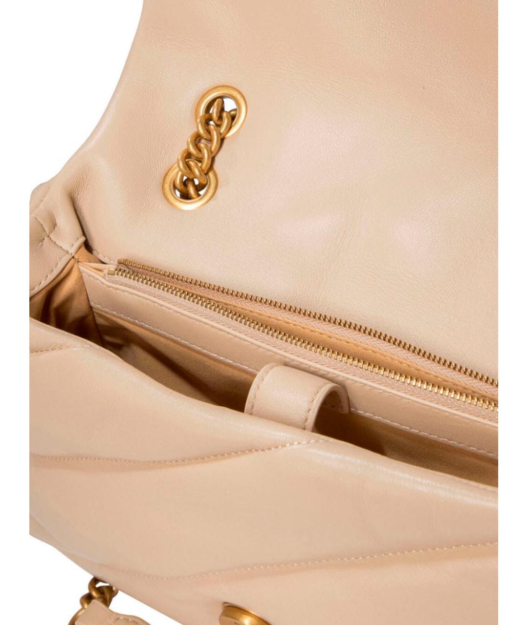 PINKO Розовая кожаная сумка через плечо, фото 3