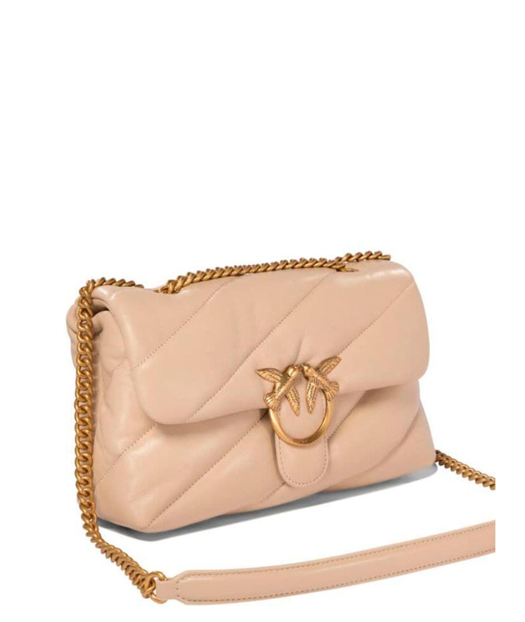 PINKO Розовая кожаная сумка через плечо, фото 5