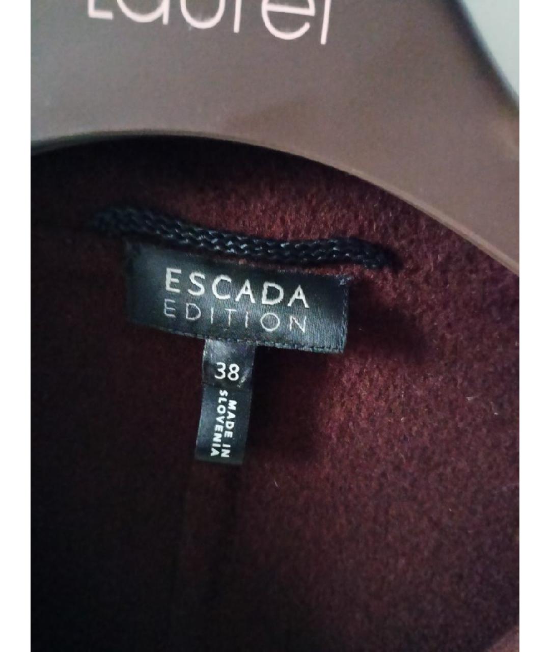 ESCADA Коричневый шерстяной жакет/пиджак, фото 3