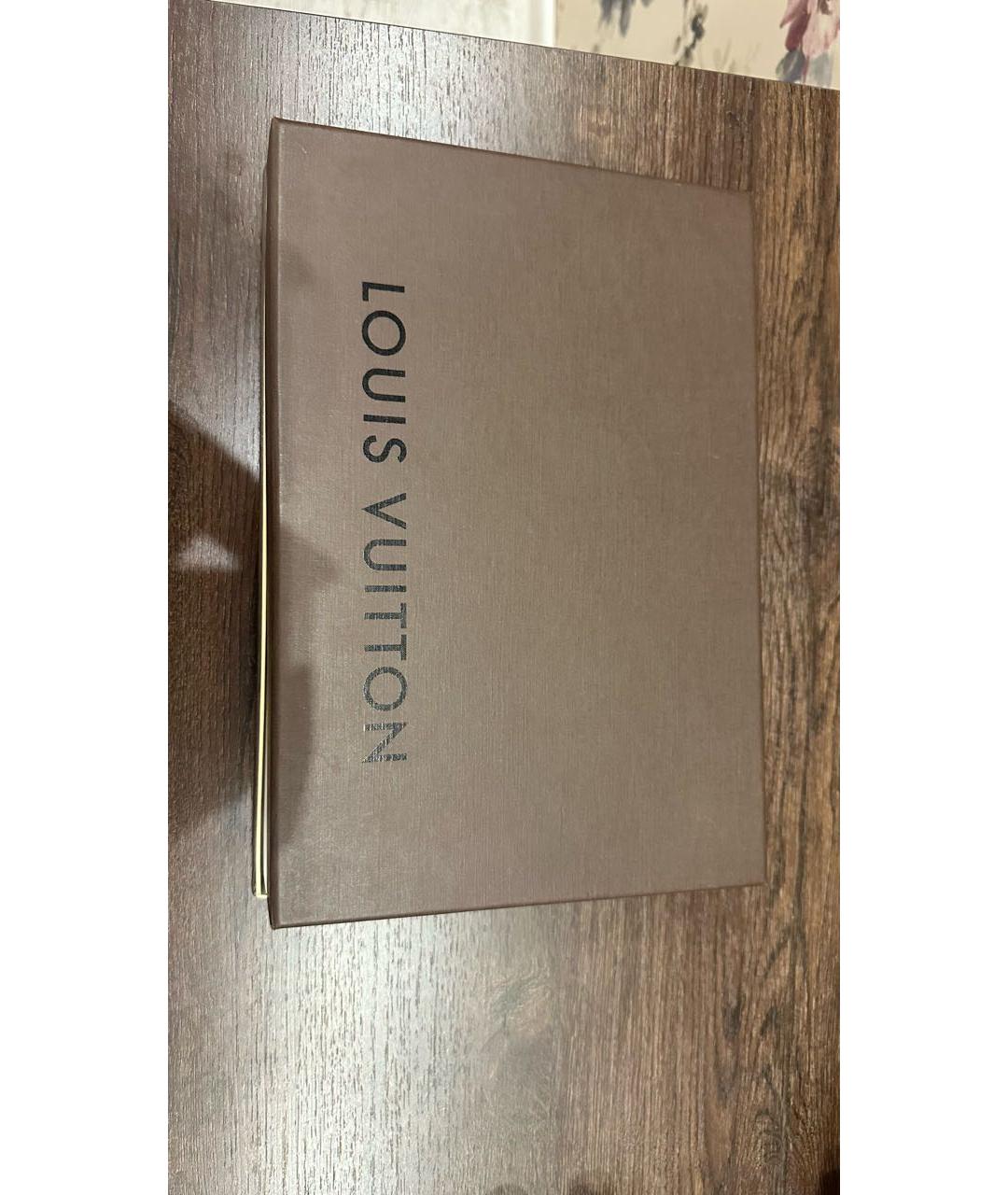 LOUIS VUITTON Темно-синий шерстяной платок, фото 2