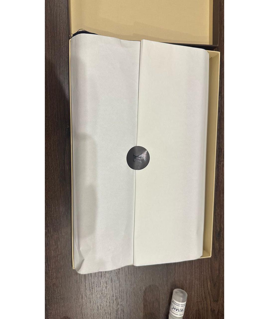 LOUIS VUITTON Темно-синий шерстяной платок, фото 3