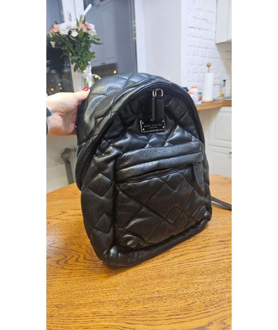 MARC JACOBS Черный рюкзак из искусственной кожи, фото 2