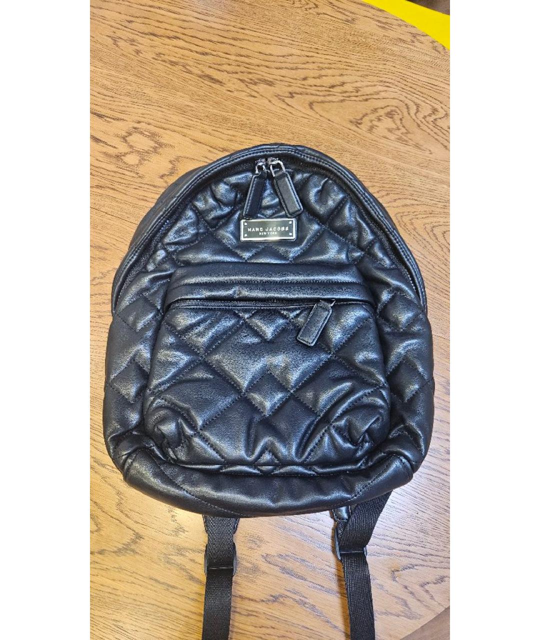 MARC JACOBS Черный рюкзак из искусственной кожи, фото 7