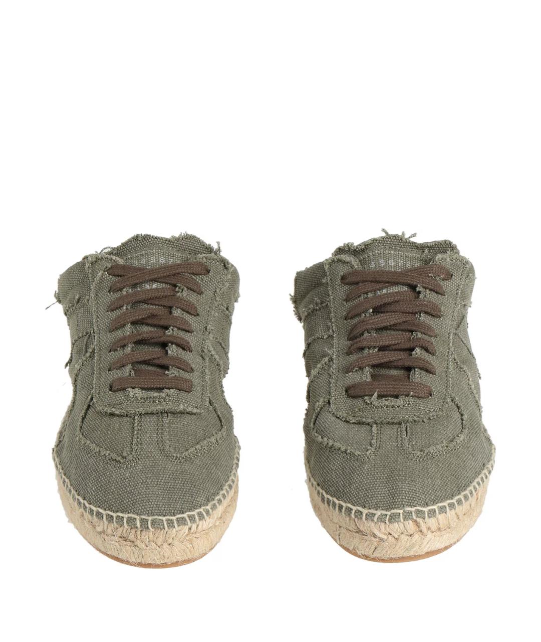 MAISON MARGIELA Хаки текстильные эспадрильи, фото 2