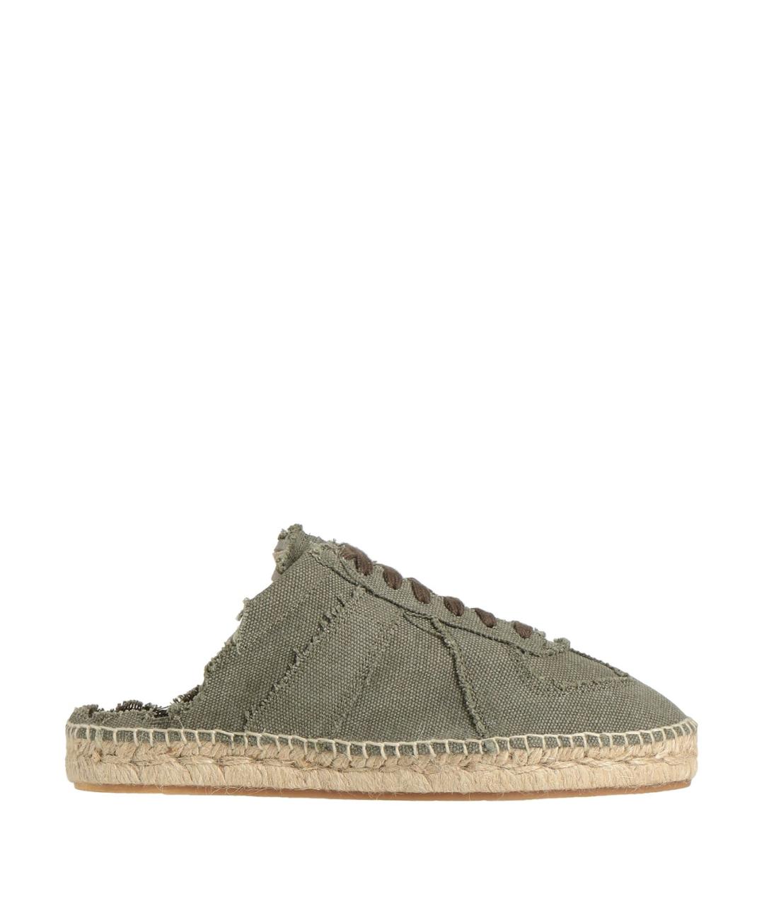 MAISON MARGIELA Хаки текстильные эспадрильи, фото 5
