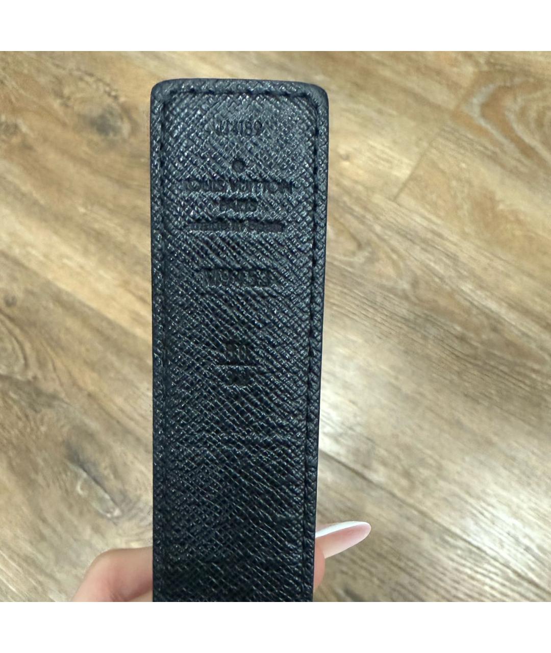 LOUIS VUITTON Коричневый кожаный ремень, фото 2