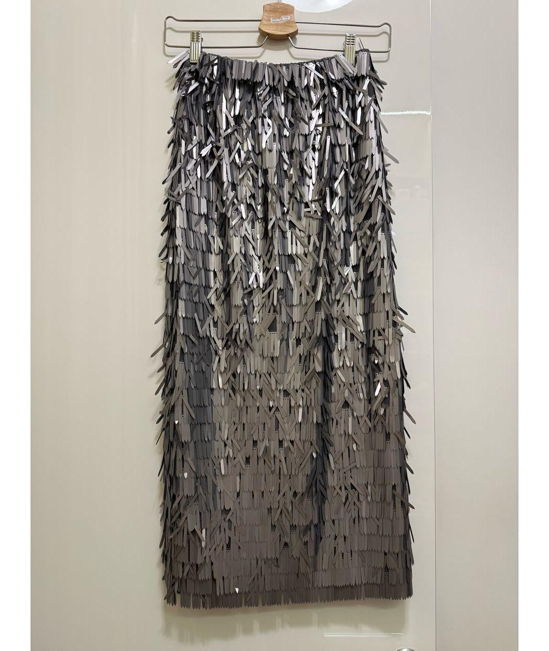 12 STOREEZ Серая юбка миди, фото 2