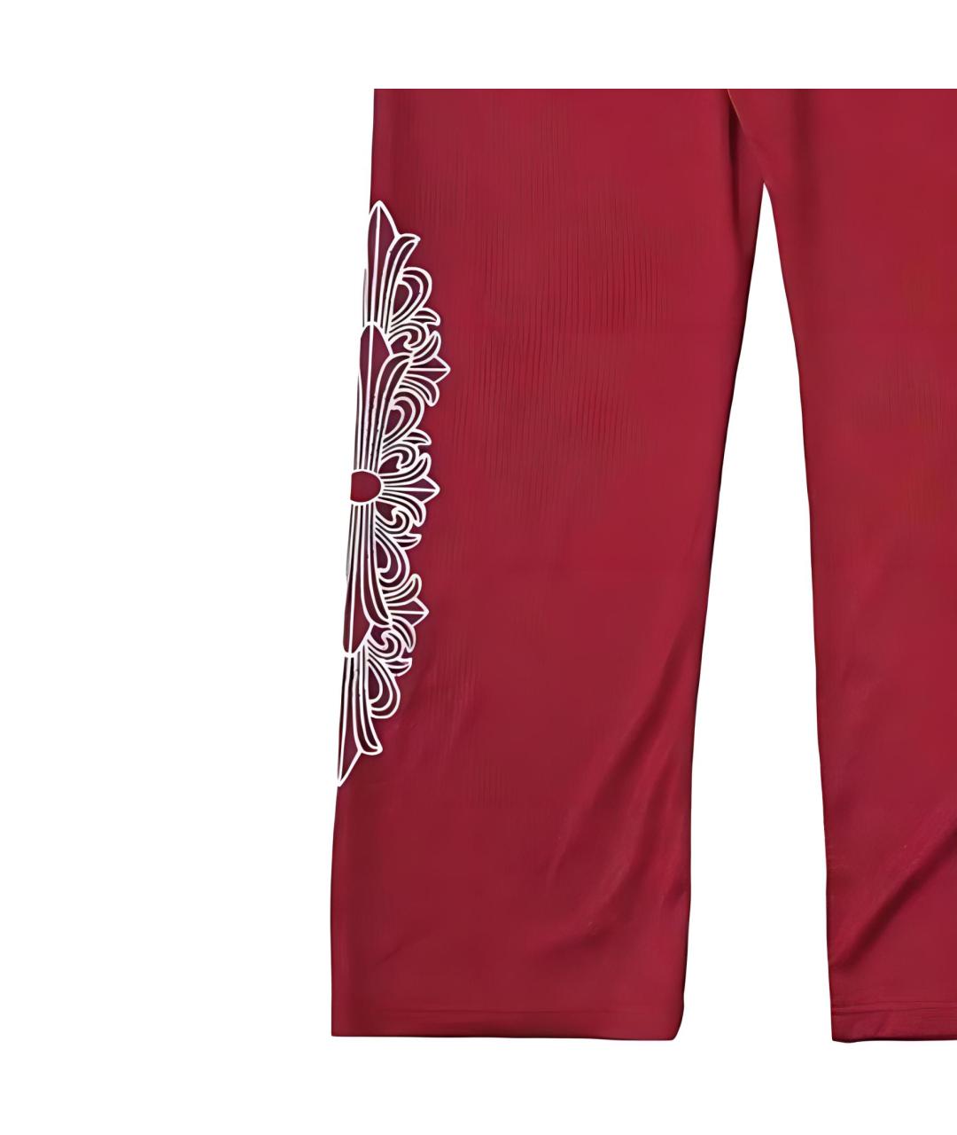 CHROME HEARTS Красные повседневные брюки, фото 6